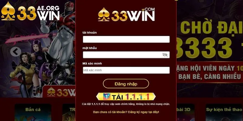 Đăng nhập siêu tốc chỉ với vài thao tác cơ bản tại 33Win